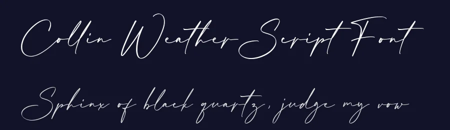 Collin Weather Script Font by [email protected] — Script Handwritten Font — thumbnail 2