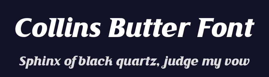 Collins Butter Font by Omotu — Sans Serif Font — thumbnail 2