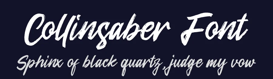 Collinsaber Font by perspectype — Script Handwritten Font — thumbnail 2