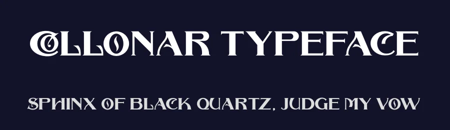Collonar Typeface by typeline studio — Blackletter Font — thumbnail 2