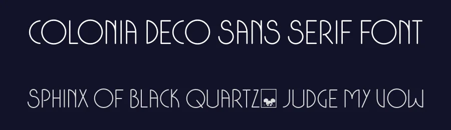 Colonia Deco Sans Serif Font by typerookie — Sans Serif Font — thumbnail 2