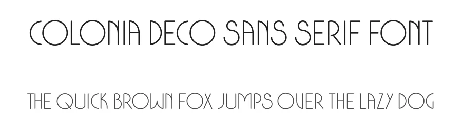 Colonia Deco Sans Serif Font by typerookie — Sans Serif Font