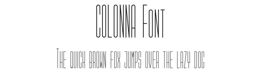 COLONNA Font by Andrea Siracusa — Display Font
