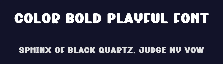 Color Bold Playful Font by freshtypeink — Display Font — thumbnail 2