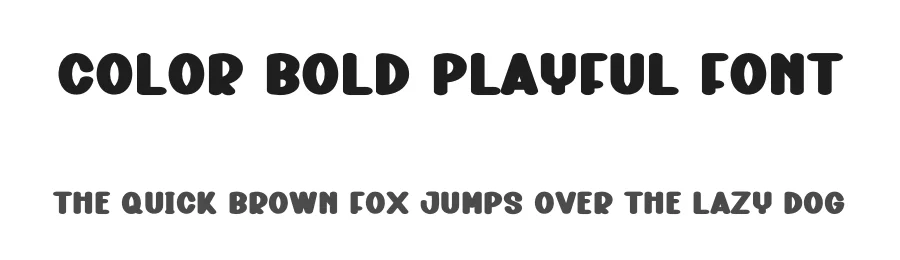 Color Bold Playful Font by freshtypeink — Display Font