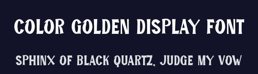 Color Golden Display Font by freshtypeink — Display Font — thumbnail 2
