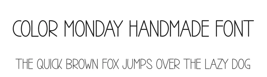 Color Monday Handmade Font by andikastudio โ Display Font