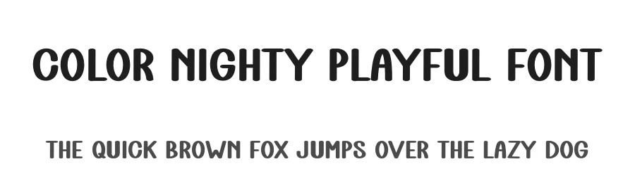Color Nighty Playful Font by freshtypeink — Display Font
