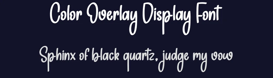 Color Overlay Display Font by creativeletter — Display Font — thumbnail 2