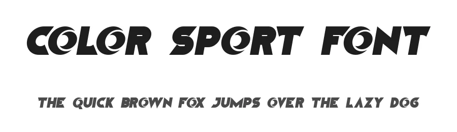 Color Sport Font by Queensya โ Decorative Font