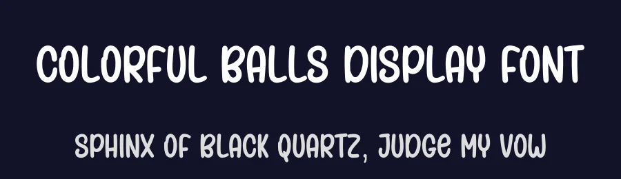 Colorful Balls Display Font by andikastudio — Display Font — thumbnail 2