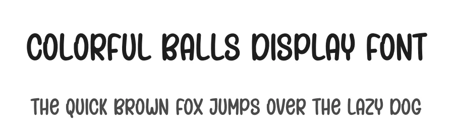 Colorful Balls Display Font by andikastudio — Display Font
