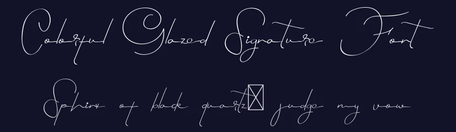 Colorful Glazed Signature Font by edricstudio — Script Handwritten Font — thumbnail 2