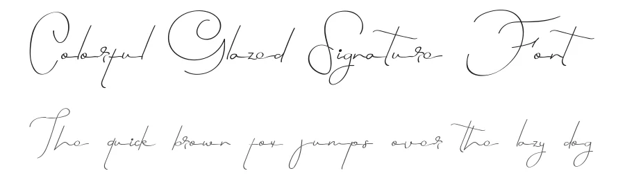 Colorful Glazed Signature Font by edricstudio — Script Handwritten Font