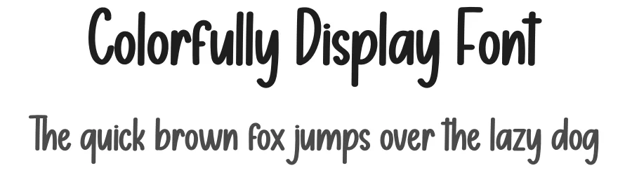 Colorfully Display Font by creativeletter — Display Font