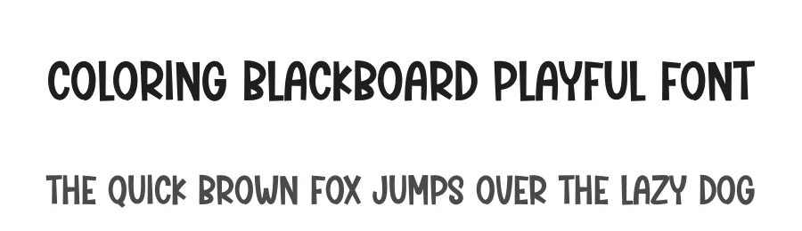 Coloring Blackboard Playful Font by creativeletter — Display Font