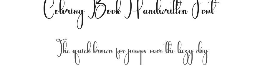 Coloring Book Handwritten Font by andikastudio — Script Handwritten Font