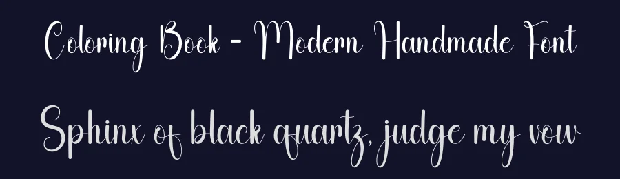 Coloring Book – Modern Handmade Font by andikastudio — Script Handwritten Font — thumbnail 2