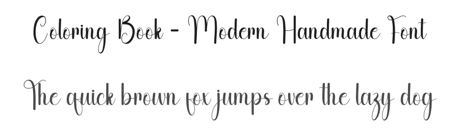 Coloring Book – Modern Handmade Font by andikastudio — Script Handwritten Font