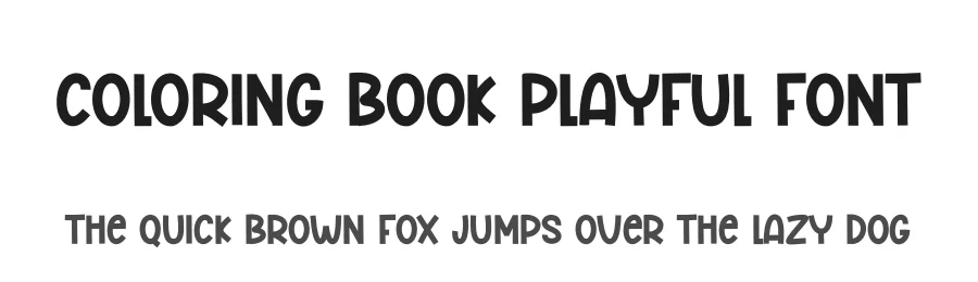 Coloring Book Playful Font by creativeletter — Script Handwritten Font