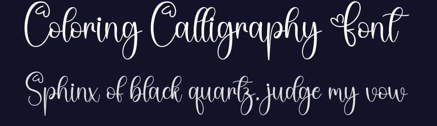 Coloring Calligraphy Font by creativeletter — Script Handwritten Font — thumbnail 2