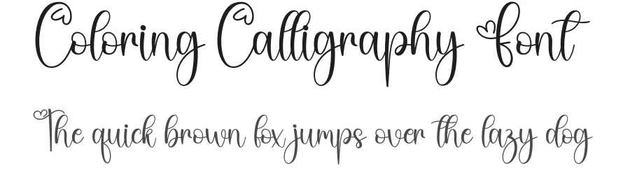 Coloring Calligraphy Font by creativeletter — Script Handwritten Font