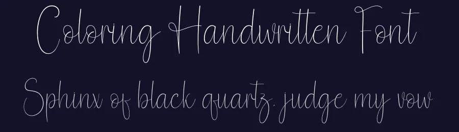 Coloring Handwritten Font by andikastudio — Script Handwritten Font — thumbnail 2