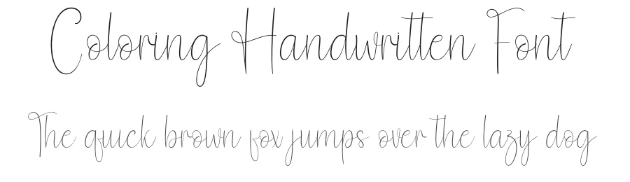 Coloring Handwritten Font by andikastudio — Script Handwritten Font
