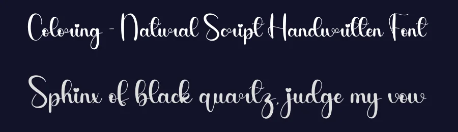 Coloring – Natural Script Handwritten Font by andikastudio — Script Handwritten Font — thumbnail 2