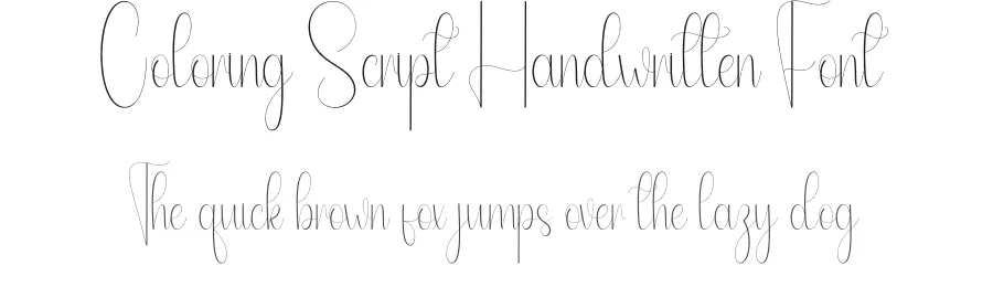 Coloring Script Handwritten Font by andikastudio — Script Handwritten Font