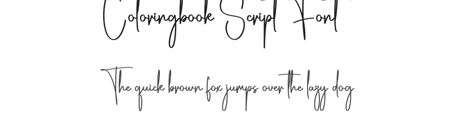 Coloringbook Script Font by creativeletter — Script Handwritten Font