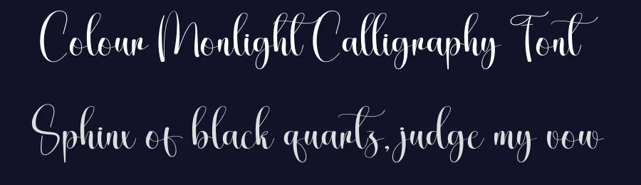 Colour Monlight Calligraphy Font by creativeletter — Script Handwritten Font — thumbnail 2