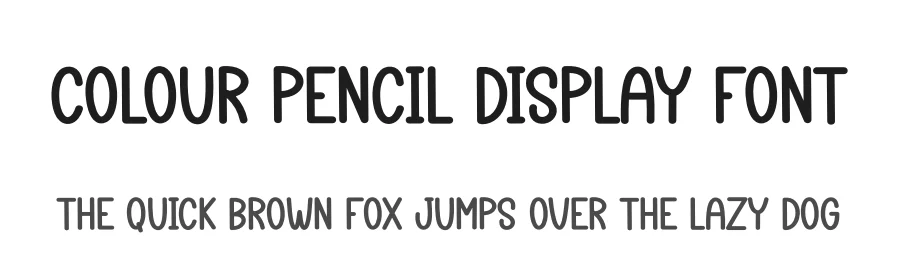 Colour Pencil Display Font by creativeletter — Display Font