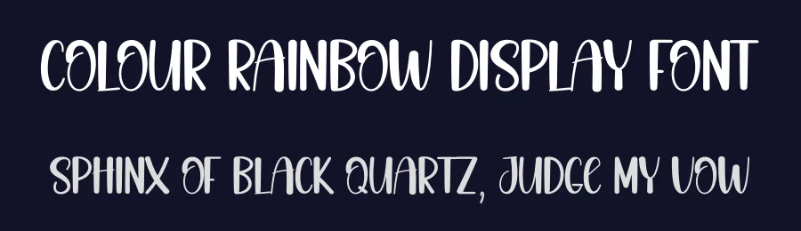 Colour Rainbow Display Font by andikastudio — Display Font — thumbnail 2