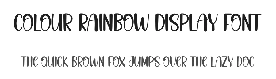 Colour Rainbow Display Font by andikastudio — Display Font