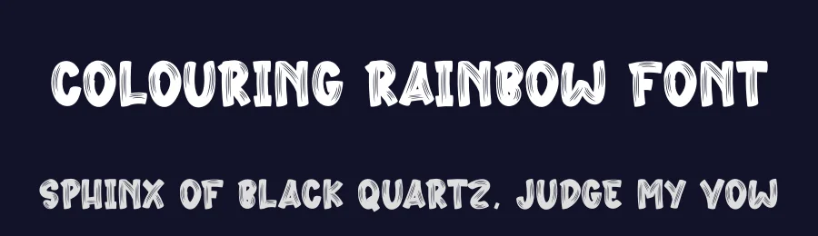 Colouring Rainbow Font by creativeletter — Script Handwritten Font — thumbnail 2