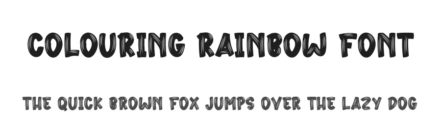 Colouring Rainbow Font by creativeletter — Script Handwritten Font