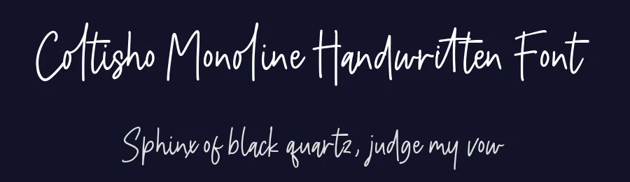 Coltisho Monoline Handwritten Font by balpirick — Script Handwritten Font — thumbnail 2