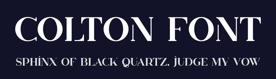 Colton Font by vpcreativeshop — Display Font — thumbnail 2