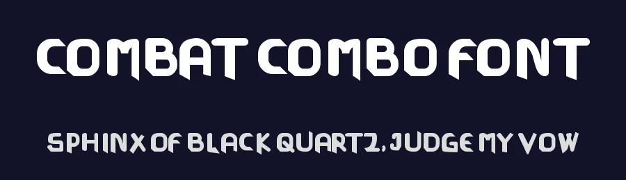 Combat Combo Font by ambara_studio — Display Font — thumbnail 2