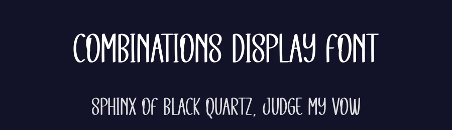 Combinations Display Font by andikastudio — Display Font — thumbnail 2