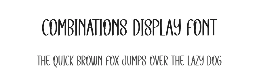 Combinations Display Font by andikastudio — Display Font