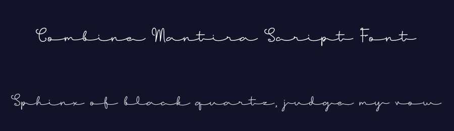 Combine Mantira Script Font by Lettersweet — Script Handwritten Font — thumbnail 2