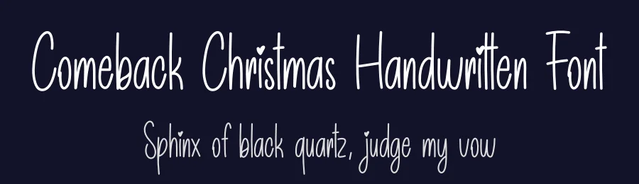 Comeback Christmas Handwritten Font by creativeletter — Display Font — thumbnail 2