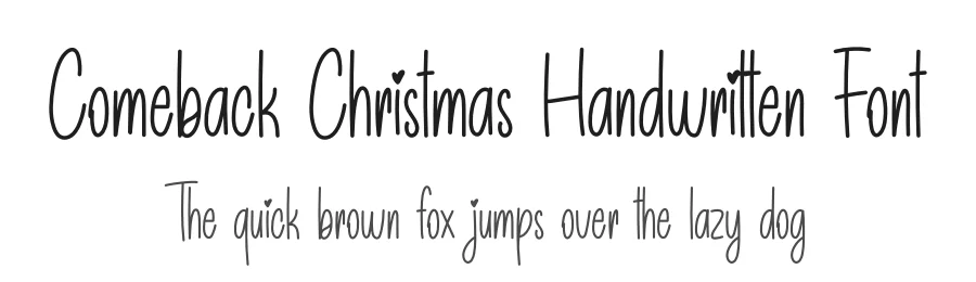 Comeback Christmas Handwritten Font by creativeletter — Display Font