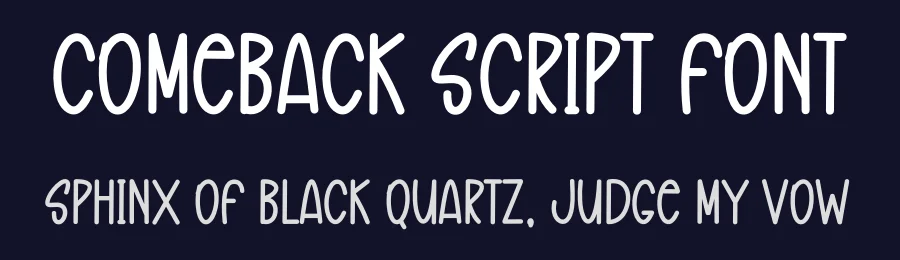Comeback Script Font by freshtypeink — Display Font — thumbnail 2