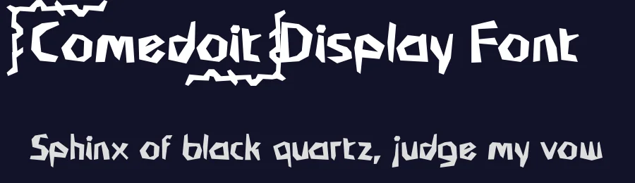 Comedoit Display Font by vaiminit — Display Font — thumbnail 2