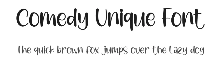 Comedy Unique Font by creativeletter — Display Font
