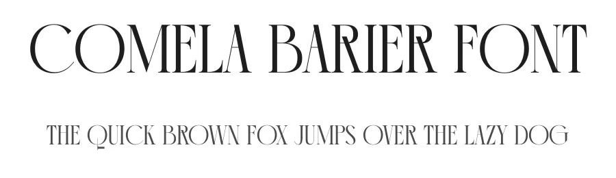 Comela Barier Font by timelesstype.co — Display Font