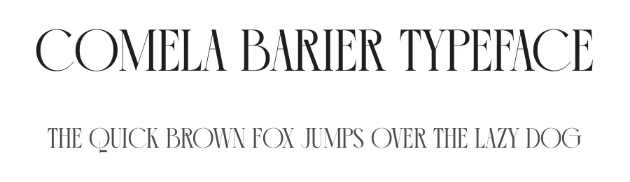 Comela Barier Typeface by timelesstype.co — Display Font